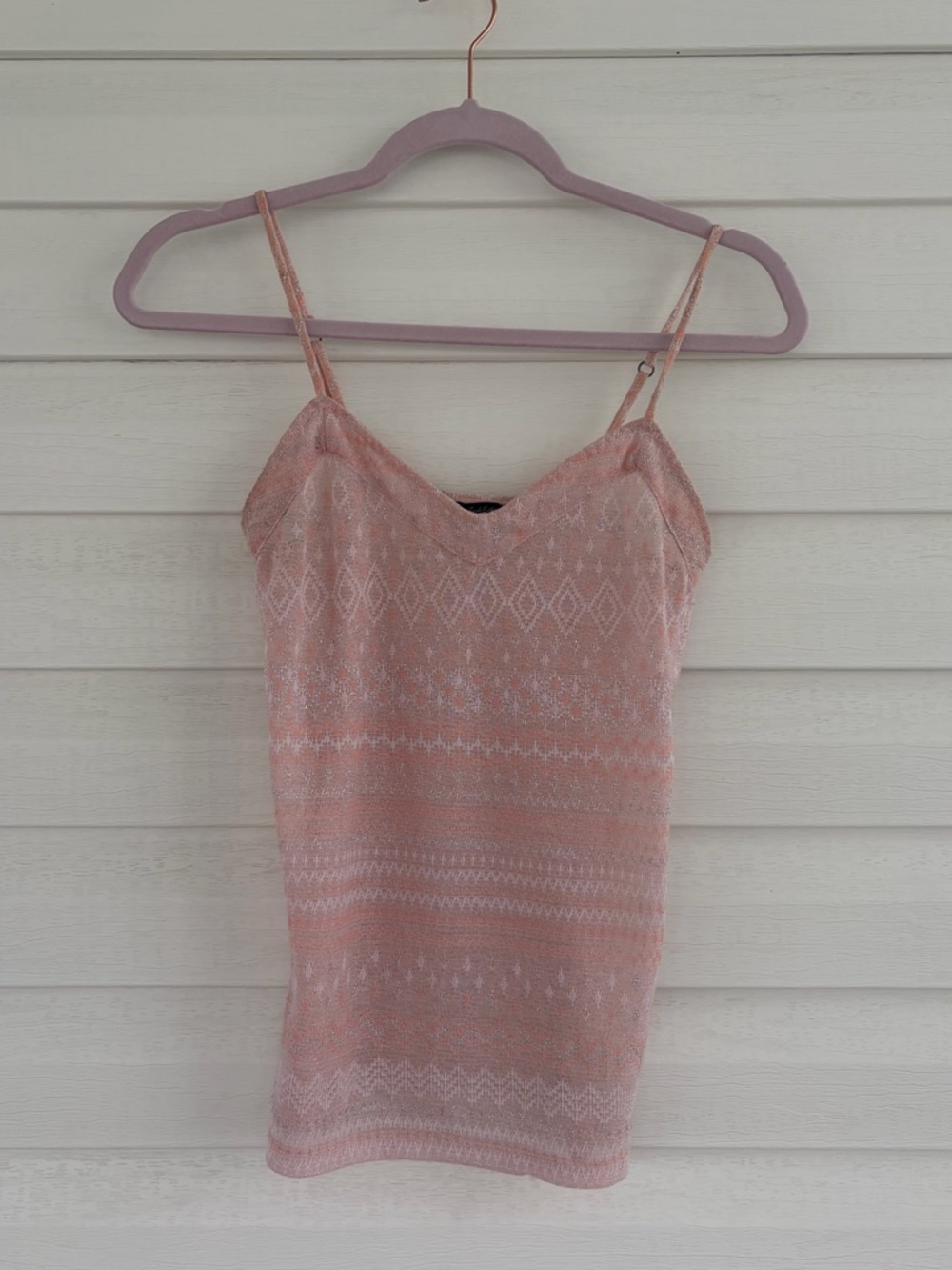 American Eagle Outfitters Blush Patterned Camisole